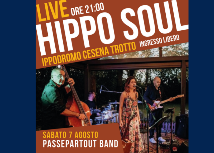 HippoSoul: musica live all'ippodromo, sabato 3 agosto la Passepartout Band